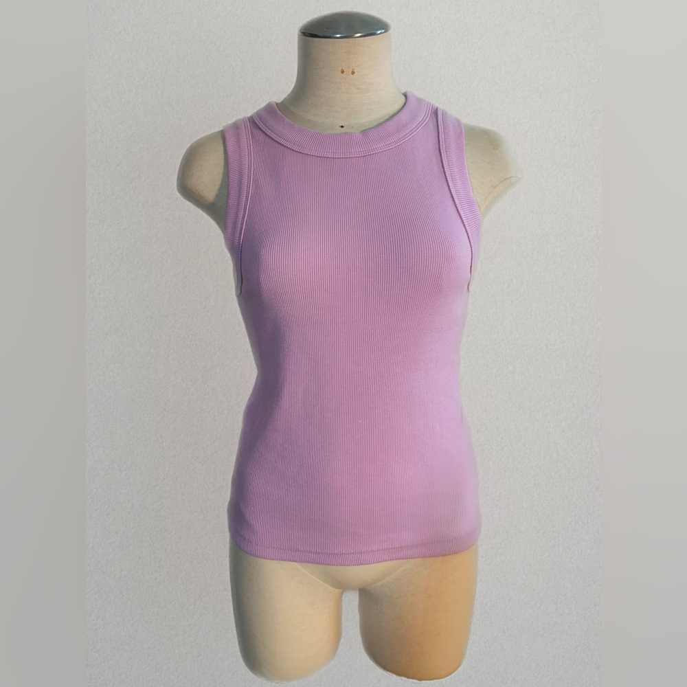 NEUW Lavender/Pink Ringer Tank Top